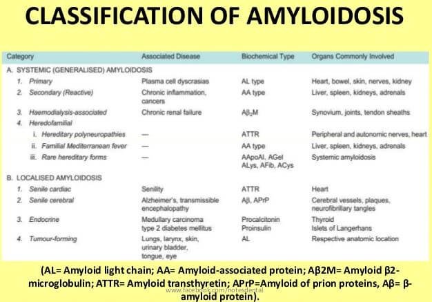 Amyloidosis Classification